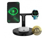 Incarcator Retea Wireless Baseus Swan 3in1 15W 1.67A Negru WXTE000101