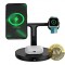 Incarcator Retea Wireless Baseus Swan 3in1 15W 1.67A Negru WXTE000101
