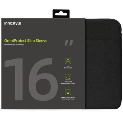 Innostyle 16&amp;amp;quot; Geantă Pentru Laptop Caz Impermeabil Omniprotect Slim Negru foto