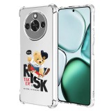 Husa antisoc pentru honor x9c smart, airbag pro, clear, risk taker