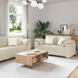 VidaXL Set canapea, 3 piese, perne din in