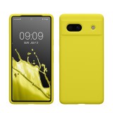 Husa Kwmobile pentru Google Pixel 7a, Galben, Silicon, KWM000019YE015C, Carcasa