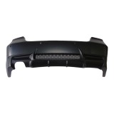 Set bara spate BMW Seria 3 (E90/E91), 11.2004-06.2012, cu gauri senzori parcare; grunduit, de vopsit; type M3; cu grila inferiorae; cu iesiri evacuar