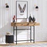Cumpara ieftin Consola Esta Oak-Negru