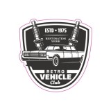 Abtibild &quot;RETRO VEHICLE CLUB&quot; Cod: TAG 015 / T2 Automotive TrustedCars, Oem