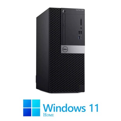 Calculatoare Dell OptiPlex 7060 MT, Hexa Core i7-8700, 16GB, 1TB SSD, Win 11 Home foto