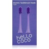 Hello Coco Electric Toothbrush Heads Purple capete de schimb pentru periuta de dinti 2 buc