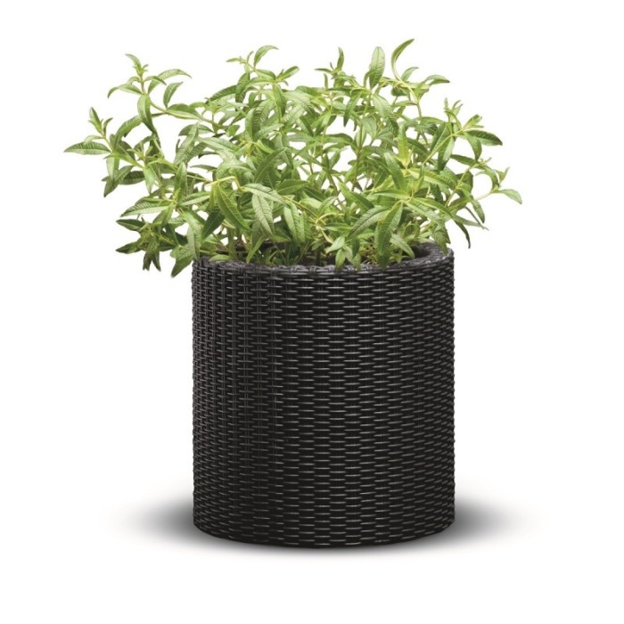 KETER. Ghiveci cilindric maro Cylinder S, 7L