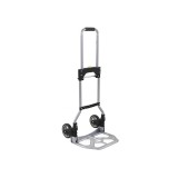 Carut pliabil total, din aluminiu, usor, cu roti pliabile, inaltime reglabila, pentru marfa