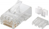 Mufa retea RJ45 8P8C Cat6A neecranat contacte aurite 50碌, set 10 bucati, Goobay