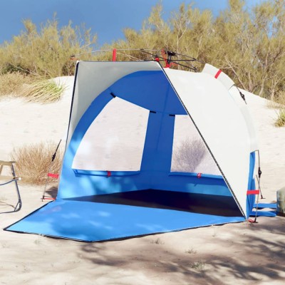 Gossi cort camping 2 persoane albastru azur impermeabil setare rapida foto
