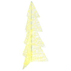 vidaXL Brad de Crăciun cu 160 LED Alb cald 150 cm Acril 42019206