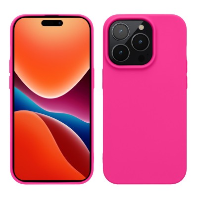 Husa Kwmobile pentru Apple iPhone 14 Pro, Silicon, Roz, 59077.77 foto