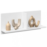 Dulap perete alb 70x16.5x30 cm lemn prelucrat, raft suspendat, etajeră