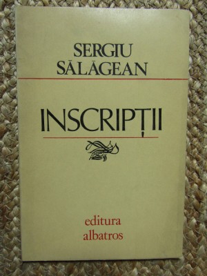 SERGIU SALAGEAN - INSCRIPTII CU DEDICATIE SI AUTOGRAF foto