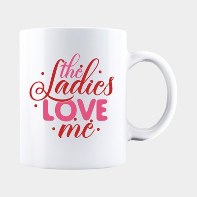 Cana alba personalizata THE LADIES LOVE ME, INOVATIX&amp;reg;. 330ml foto