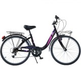 Bicicleta Dino Bikes 24&quot; City Summertime negru