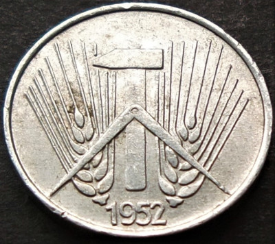 Moneda 1 PFENNIG RDG - GERMANIA DEMOCRATA, anul 1952 *cod 1059 foto