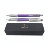 Cumpara ieftin Set pix+roller Parker Urban Royal Premium violet cu accesorii cromate