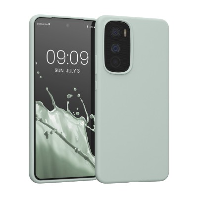 Husa Kwmobile pentru Motorola Edge 30, Silicon, Verde, 58537.200 foto
