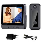 Cumpara ieftin Sonerie video inteligenta, bluetooth, night vision, infrarosu, senzor IR, interfon video HD, 8MP, comunicare bidirectionala, unghi de vizualizare 170&deg;