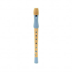 Flaut jucarie muzicala din lemn, albastru, MAMAMEMO
