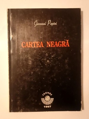 Giavanni Papini - Cartea neagră foto