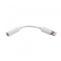 Adaptor Lightning La Jack Audio 3,5mm Pentru iPhone 7 / 7 Plus / 8 / 8 Plus / X Alb foto
