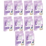 Set 10 absorbante umiditate Lavanda, 10 x 250 gr, absoarbe umezeala pana la 500 ml
