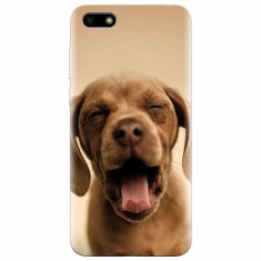 Husa silicon pentru Huawei Y5 2018, Cute Yawning Puppy