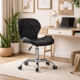 Cumpara ieftin Scaun de birou, Artool, Avola, rotativ, piele ecologica, negru, 47.5x55.5x84.5 cm