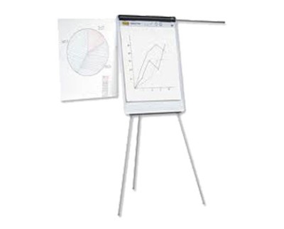 FLIPCHART MAGNETIC CU BRATE LATERALE SMART 70x100 cm foto