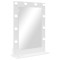 vidaXL Oglindă de toaletă Alb 70 x 50 x 18 cm Lemn compozit și sticlă 868333