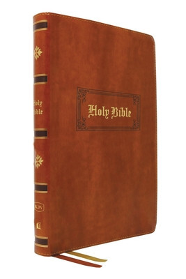 KJV Bible, Giant Print Thinline Bible, Vintage Series, Leathersoft, Tan, Red Letter, Comfort Print: King James Version: King James Version foto