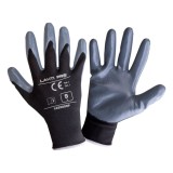 MANUSA NITRIL CU POLIESTER / GRI-NEGRU - 9