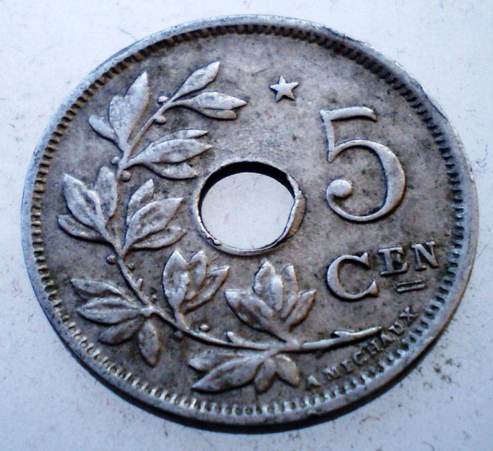7.408 BELGIA 5 CENTIMES 1931 STAR