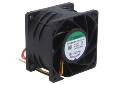Ventilator axial SUNON 12V DC 60x60x38mm bilă 73dBA foto