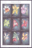 DB1 Flora Orhidee Lesotho MS MNH, Stampilat