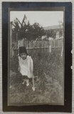 Fetita jucandu-se, Techirghiol 1921// foto tip CP