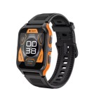 COLMI P73 Smartwatch Militar Outdoor pentru Barbati &ndash; Ecran 1.9 inch, Bluetooth Call, IP68, Monitorizare Fitness, Orange/Black, Aluminiu, Negru