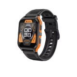 COLMI P73 Smartwatch Militar Outdoor pentru Barbati &ndash; Ecran 1.9 inch, Bluetooth Call, IP68, Monitorizare Fitness, Orange/Black