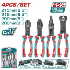 TOTAL - SET CLESTI CU ECONOMIZOR DE ENERGIE 4 PIESE PowerTool TopQuality foto
