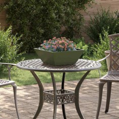 vidaXL Ghiveci de Grădină 5 pcs Olivengr&oslash;nn 40 x 40 x 15 cm Oțel