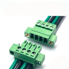Set Conectori electrici 4 pini 3.81mm