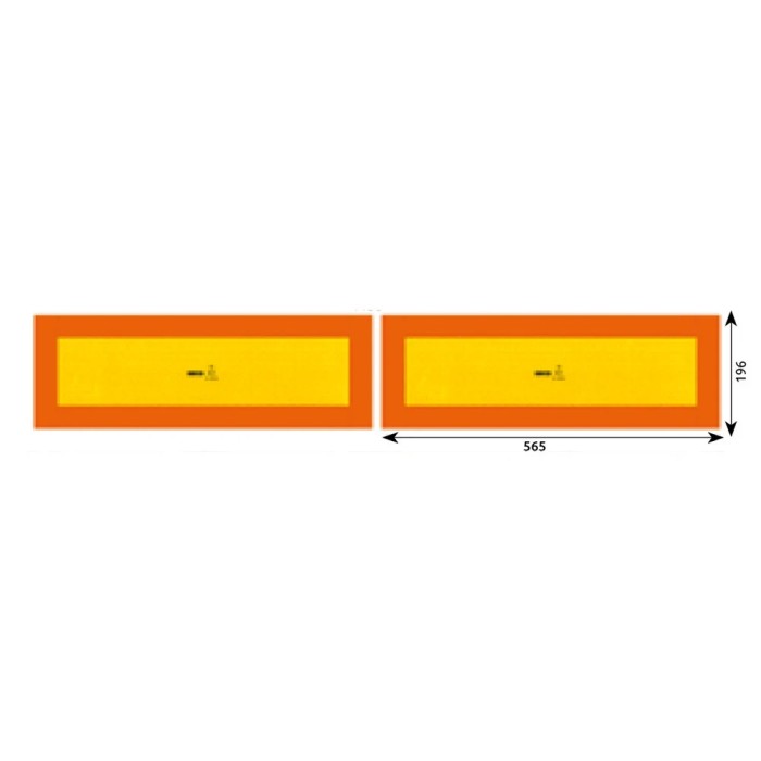 SET 2 AUTOCOLANTE REFLECTORIZANTE 565X196 MM HICO 64809