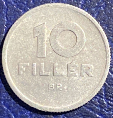 10 FILLER 1951,ALUMINIU UNGARIA foto