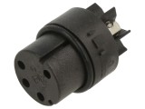 Conector Circular BULGIN SA3242, 4 pini, 6A 250V, Inserturi Contact Mamă PIN