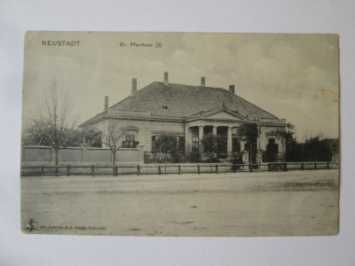Rara! Cristian(Sibiu):Resedinta evanghelica,carte postala circulata 1905 foto