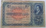 Elvetia, 20 Francs 1939