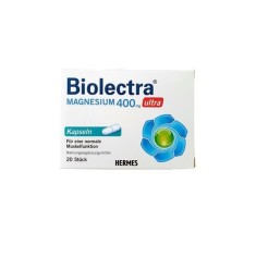 BIOLECTRA MAGNESIUM 400MG ULTRA 20CPS foto